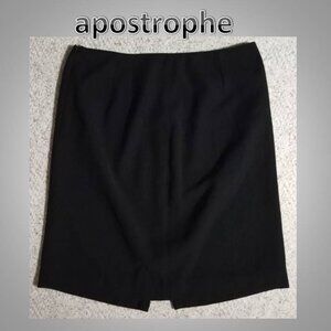 🔥3/$30 Apostrophe black skirt size 12
